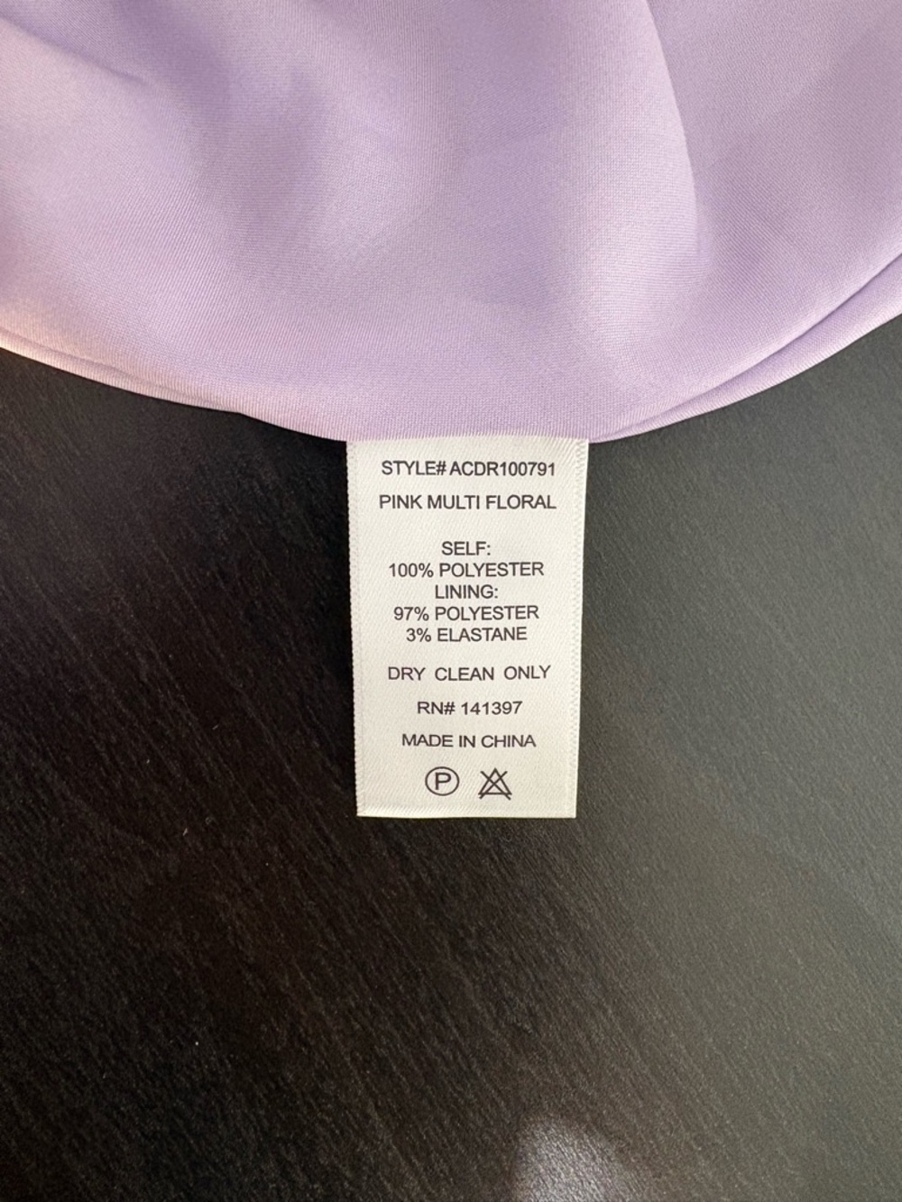 Astr Lavender Floral Ruffle High-Low Dress - Picture 8 of 8